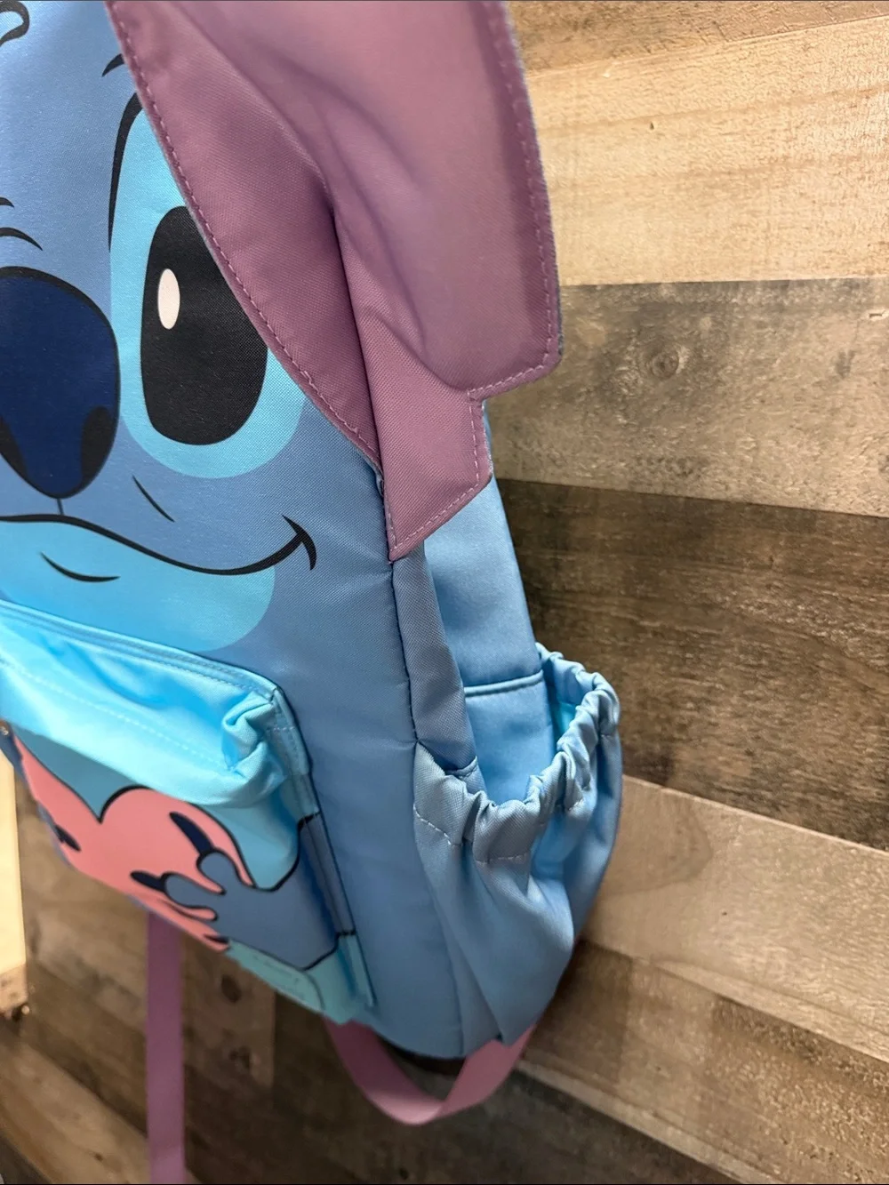 NEW Disney Loungefly Stitch Backpack with Pink Heart and Purple Ear Accents